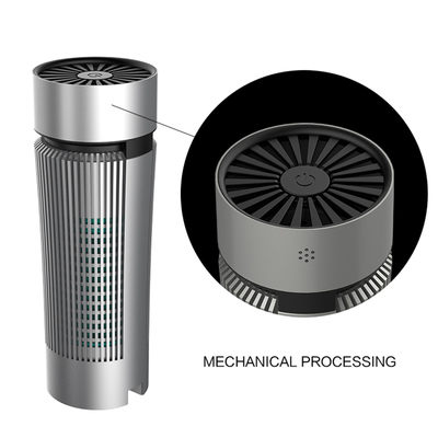 Mini Portable Car Ionizer Air-de Legering van het de Filteraluminium van Zuiveringsinstallatiehepa Shell